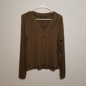 💛 Olive Green Long Sleeve Shirt